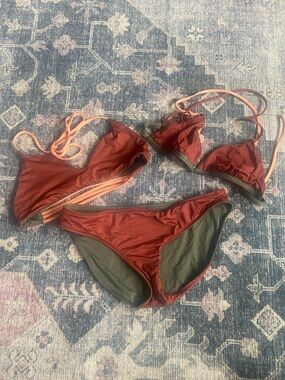 Patagonia reversible Women's Two-Piece Swim Set Bikini size small